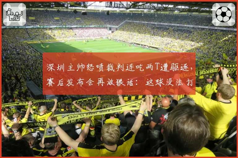 深圳主帅怒喷裁判连吃两T遭驱逐,赛后发布会再放狠话:这球没法打