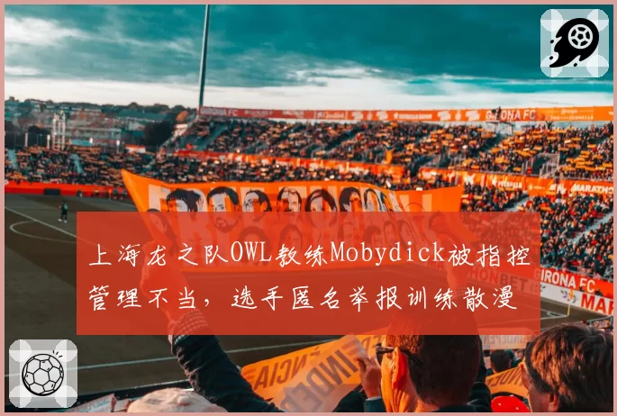 上海龙之队OWL教练Mobydick被指控管理不当，选手匿名举报训练散漫